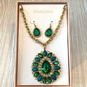 Erica Lyons earring and necklace set statement